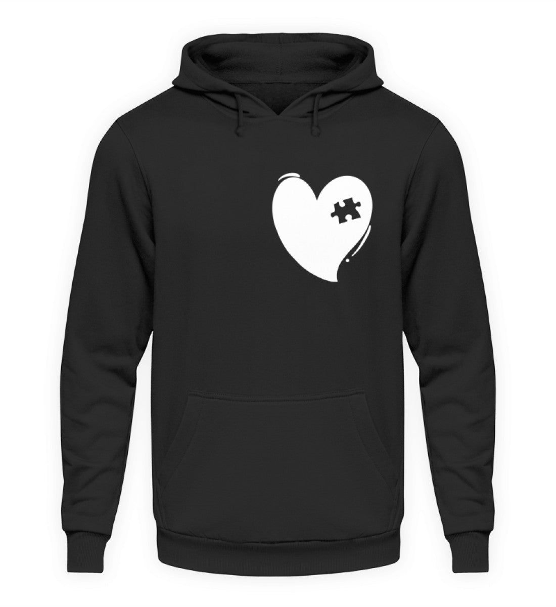 Herz mit Puzzlestück - Herren Hoodie