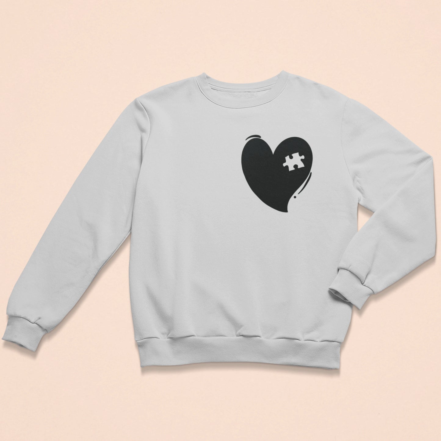 Herz mit Puzzlestück - Damen Sweatshirt