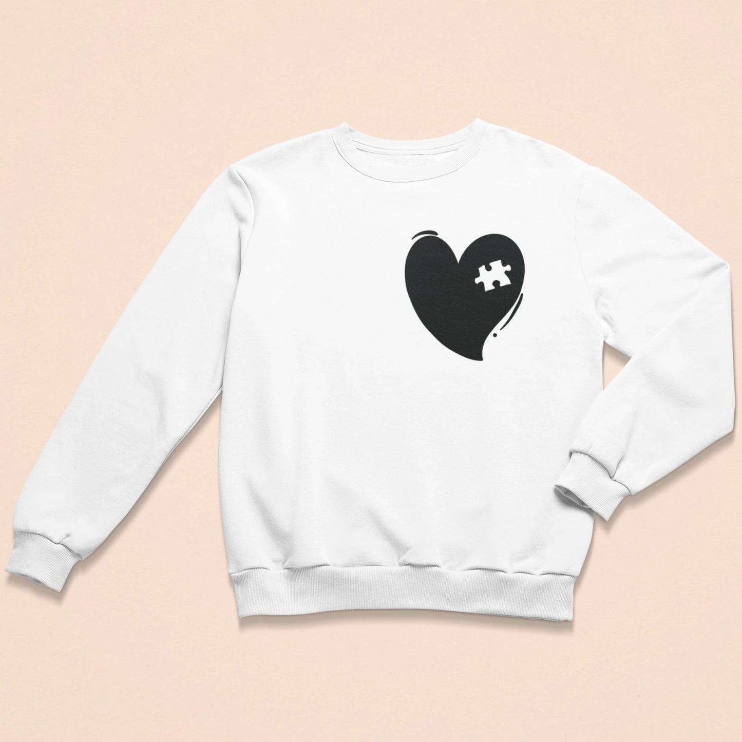 Herz mit Puzzlestück - Damen Sweatshirt