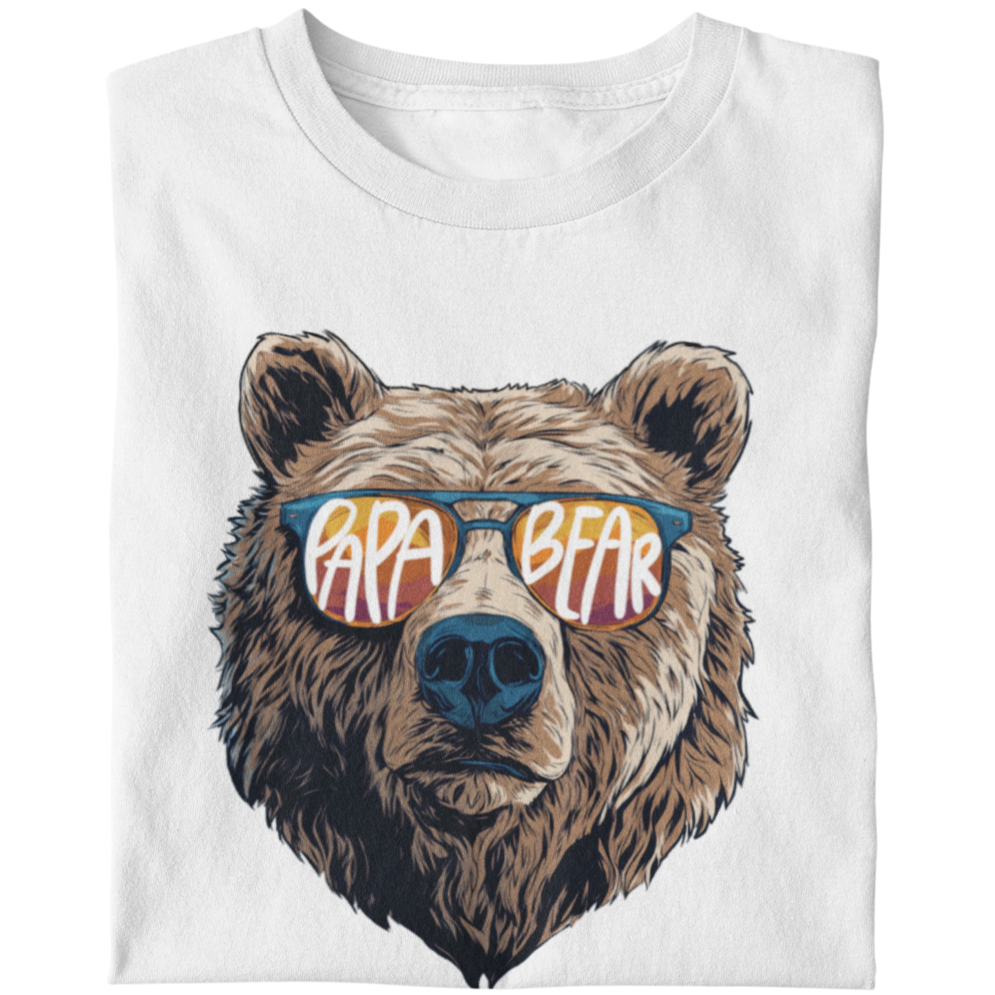 T-Shirt Set Papa & Kind | Papa & Baby Bear | Weiß