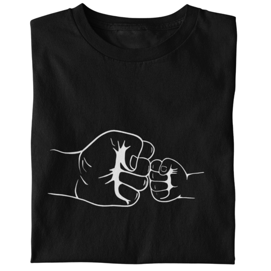 T-Shirt Set Papa & Kind | Faustcheck | Schwarz