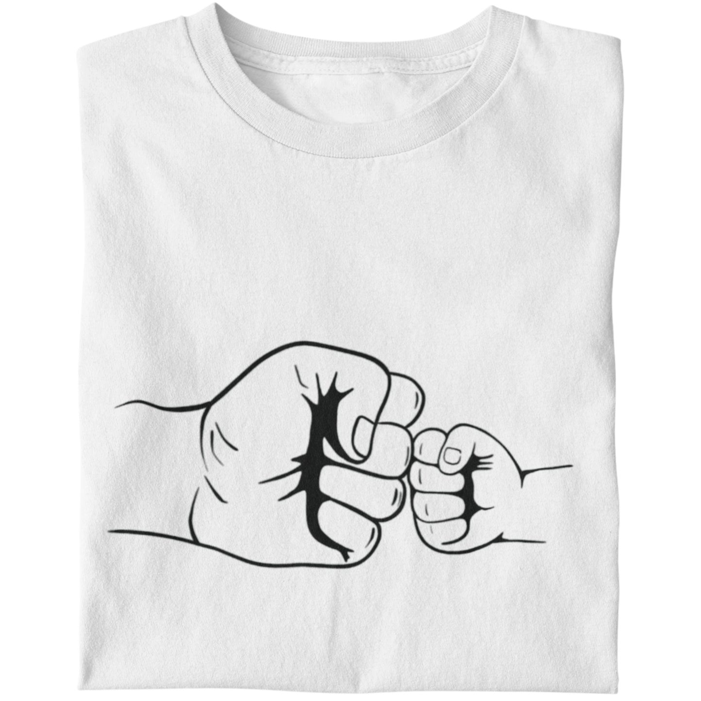 T-Shirt Set Papa & Kind | Faustcheck | Weiß