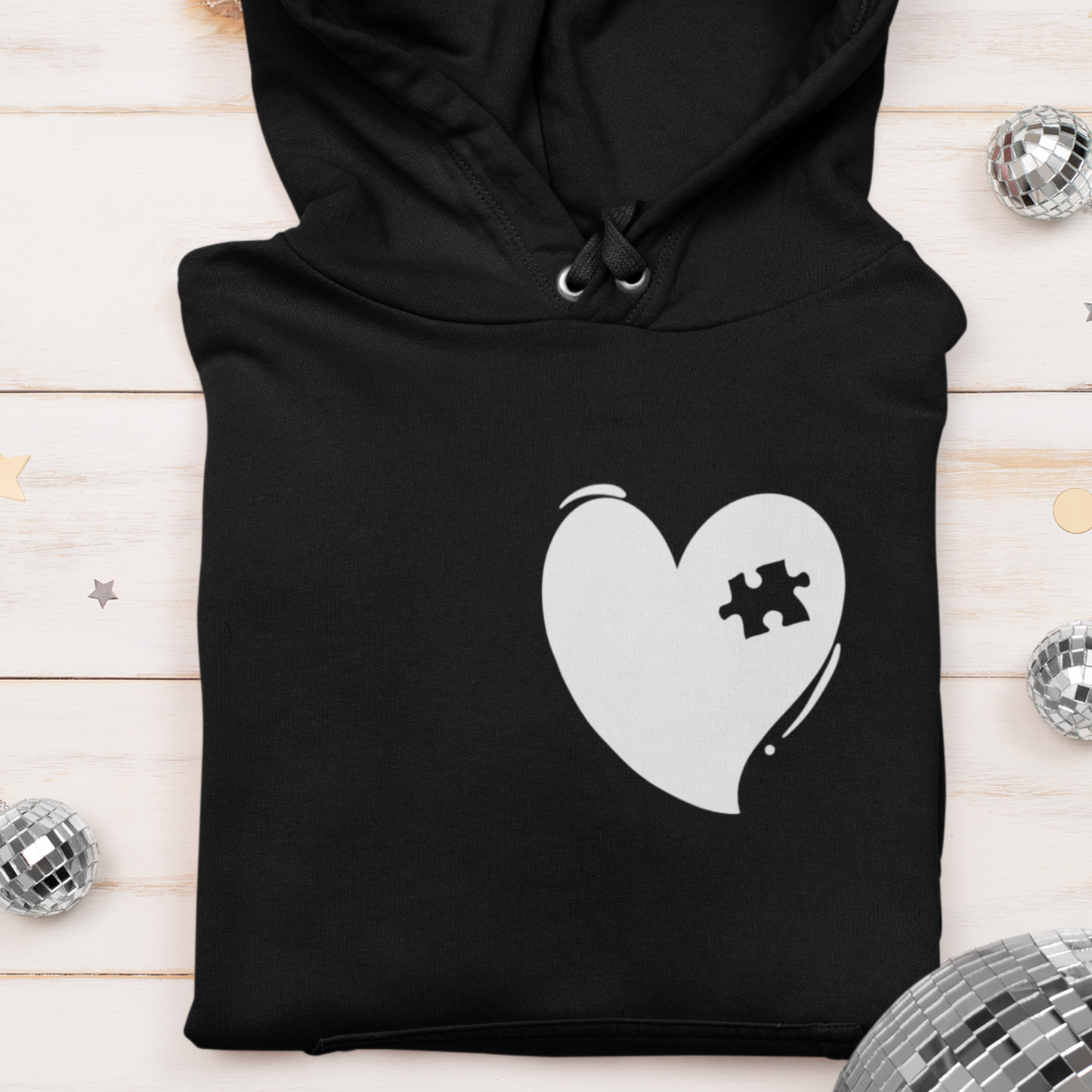 Herz mit Puzzlestück - Damen Hoodie