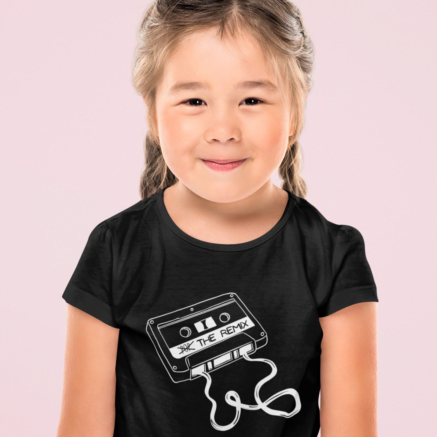 T-Shirt Set Mama & Kind | The Original & The Remix | Schwarz