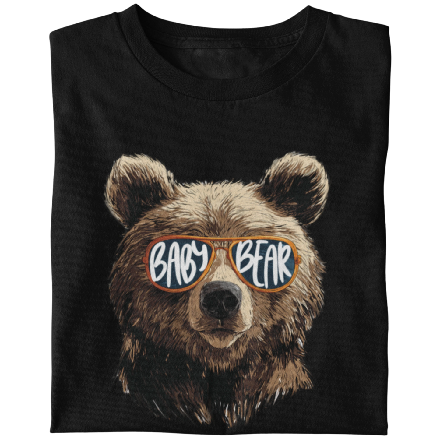 T-Shirt Set Papa & Kind | Papa & Baby Bear | Schwarz