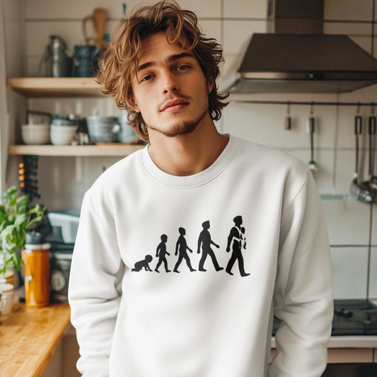 Evolution zum Papa - Herren Sweatshirt