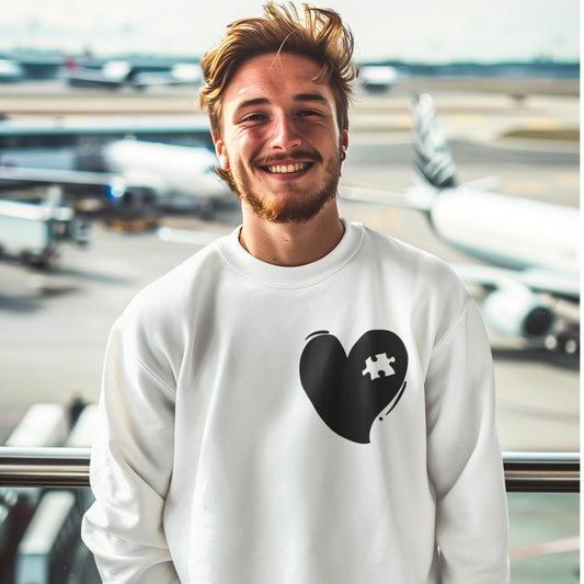 Herz mit Puzzlestück - Herren Sweatshirt