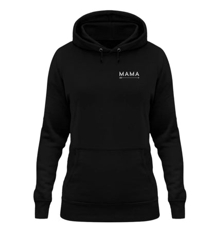 Schwarzer personalisierbarer Hoodie mit 'MAMA'-Aufschrift