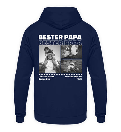 Mit Fotos personalisierbarer marineblauer Hoodie
