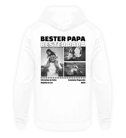 Mit Fotos personalisierbarer weißer Hoodie