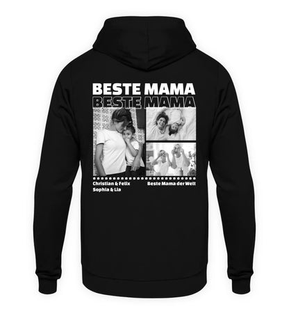 Mit Fotos personalisierbarer schwarzer Hoodie