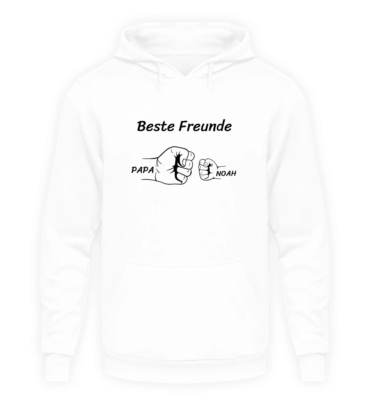 Weißer Hoodie