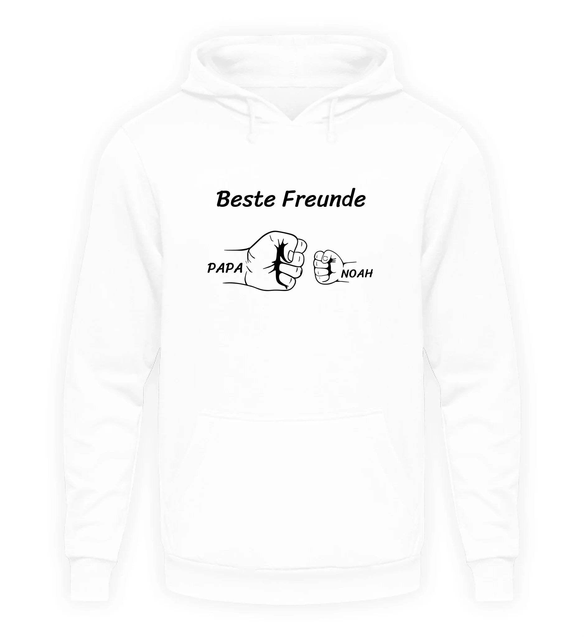 Weißer Hoodie