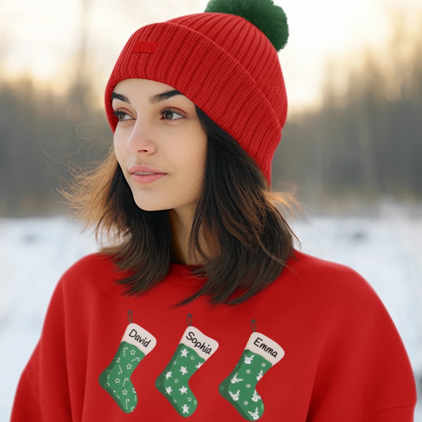 woman_xmas_socks_sweatshirt_red