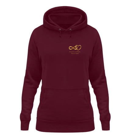 Weinroter personalisierbarer Hoodie mit 'MAMA'-Aufschrift