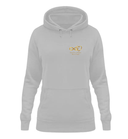 Grauer personalisierbarer Hoodie mit 'MAMA'-Aufschrift