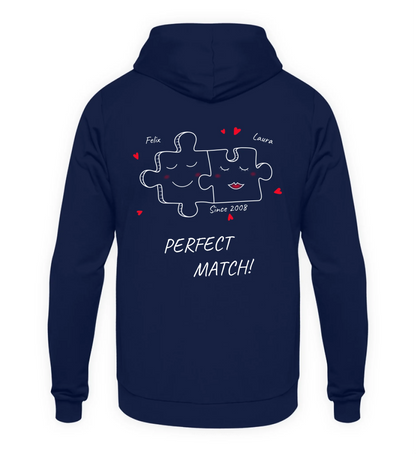 Mit Fotos personalisierbarer marineblauer Hoodie