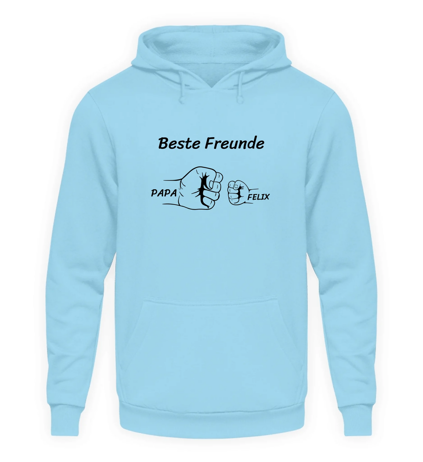 Hellblauer Hoodie