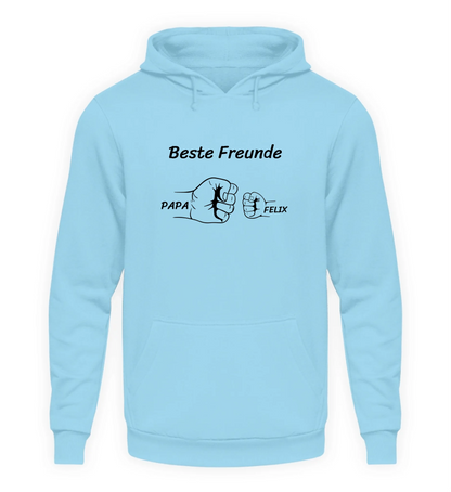 Hellblauer Hoodie