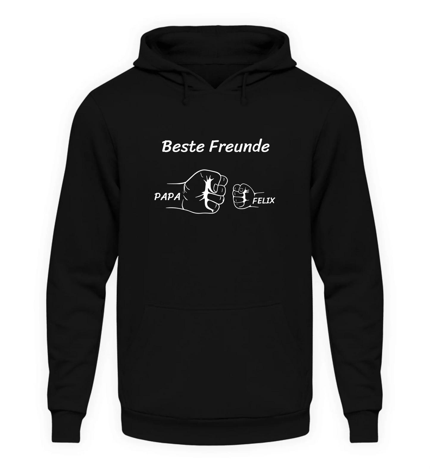 Schwarzer Hoodie