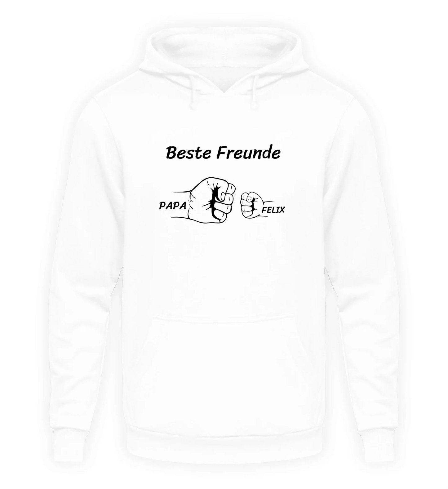 Weißer Hoodie