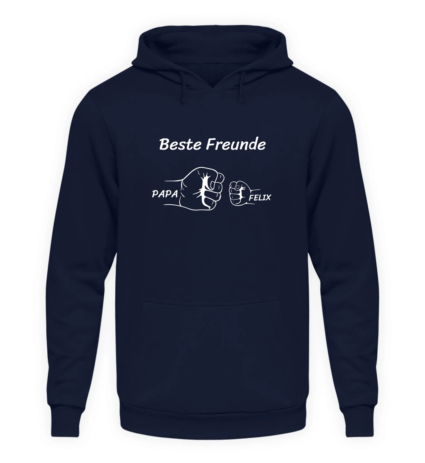 Marineblauer Hoodie