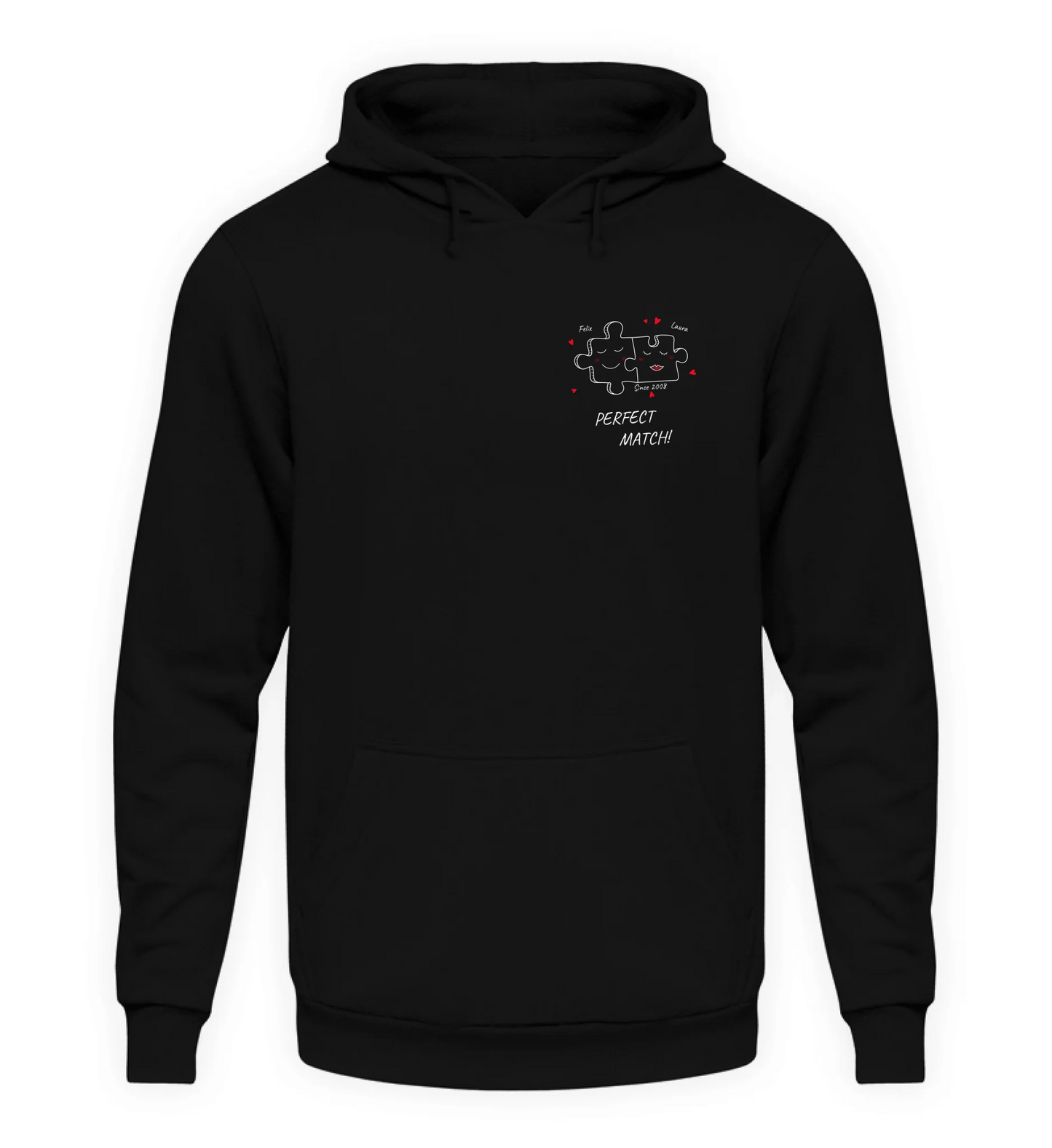 Schwarzer Hoodie