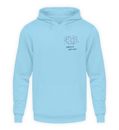 Hellblauer Hoodie