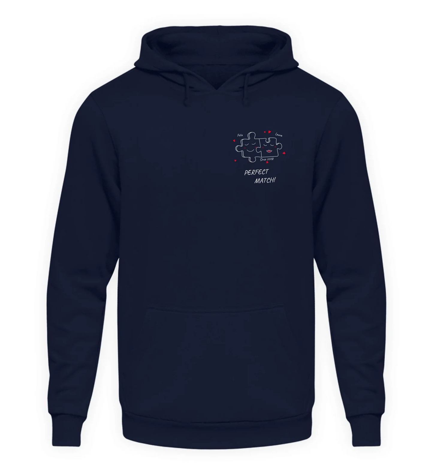 Marineblauer Hoodie
