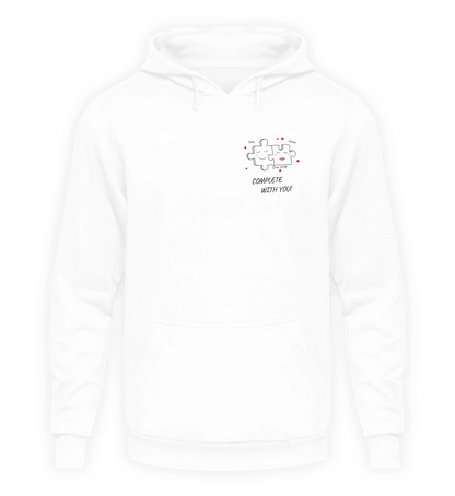 Weißer Hoodie