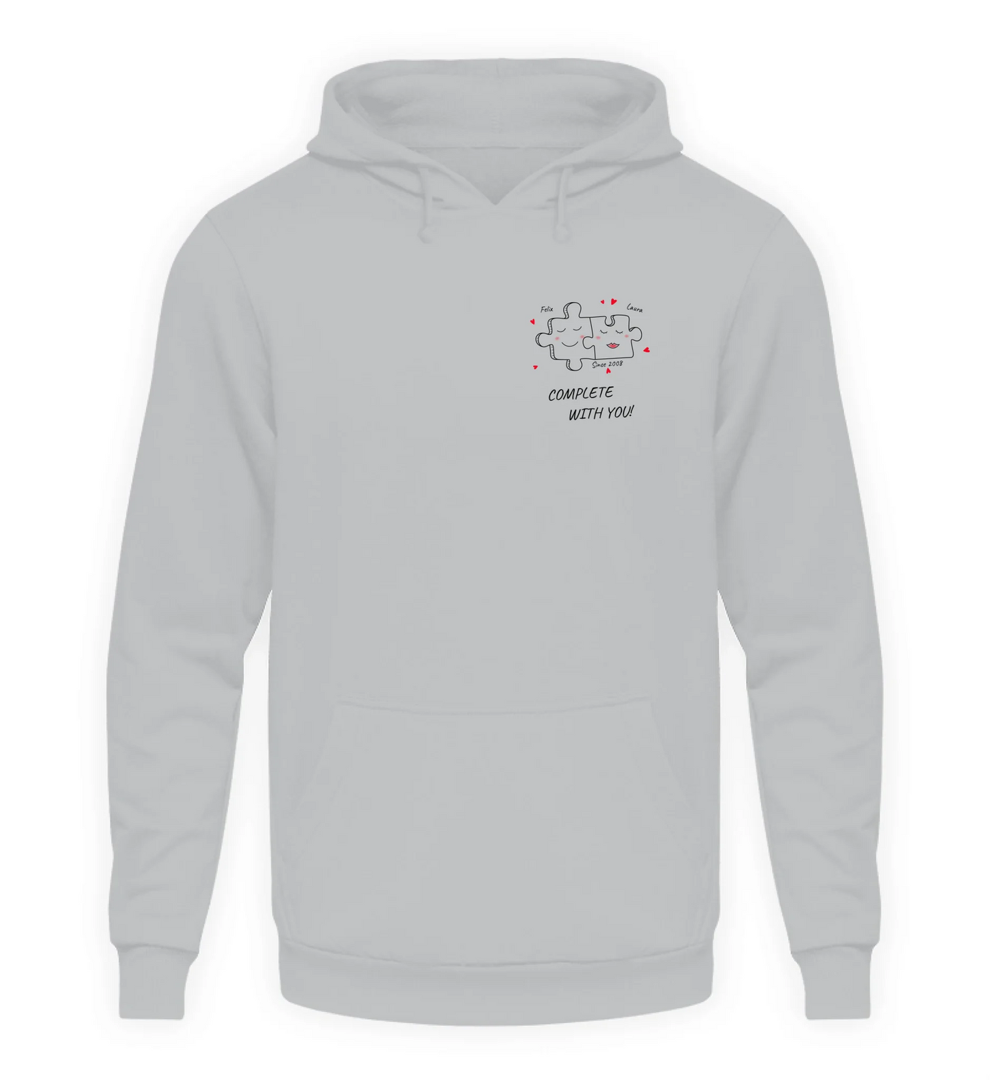 Grauer Hoodie