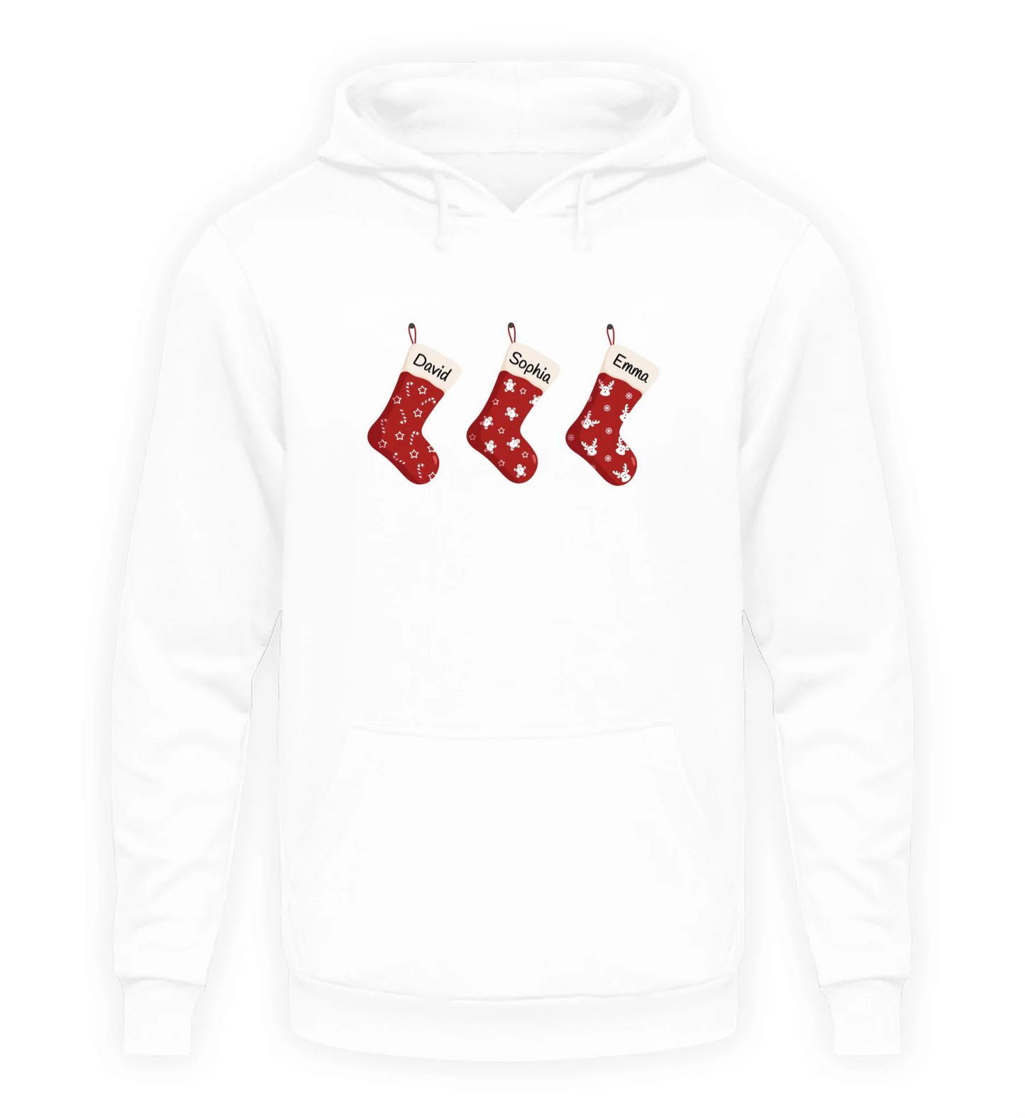 Weißer Hoodie