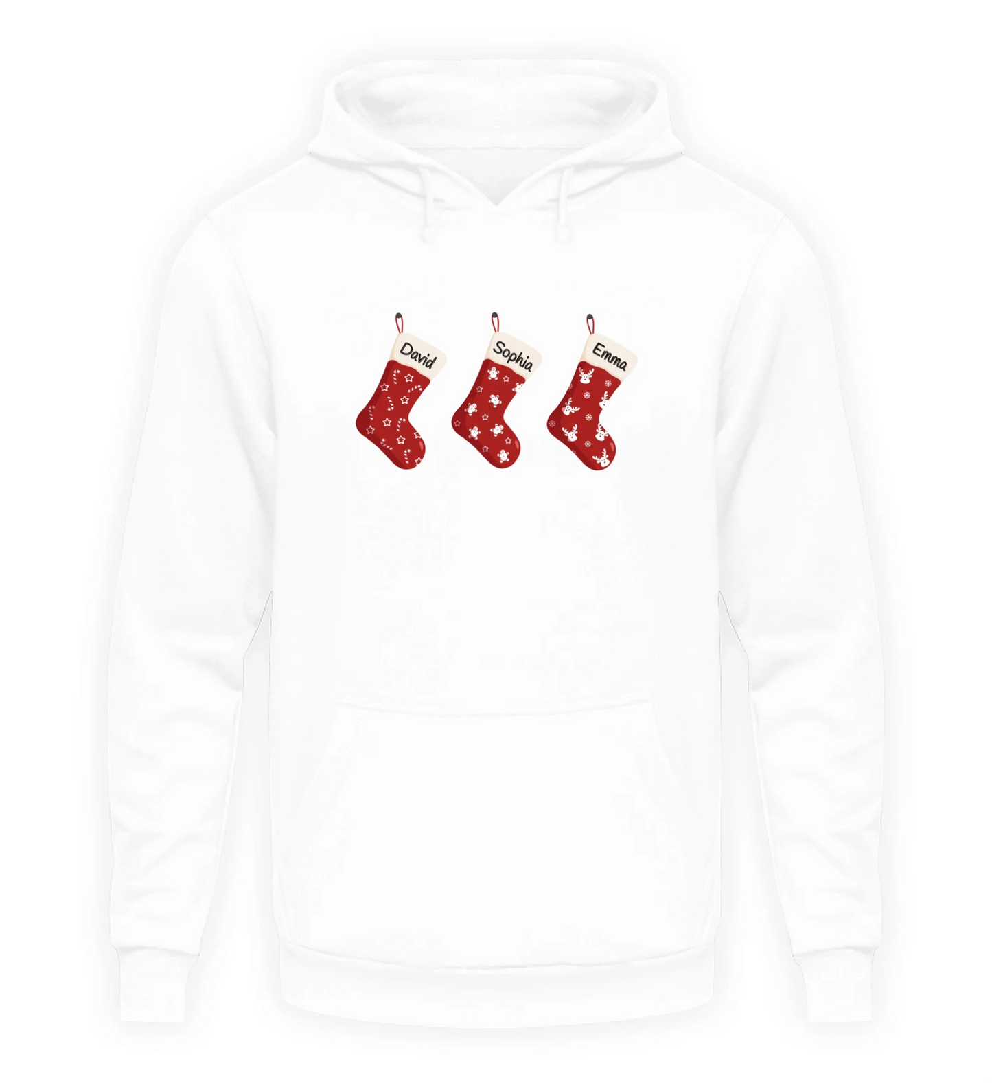 Weißer Hoodie
