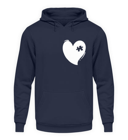Herz mit Puzzlestück  - Herren Hoodie
