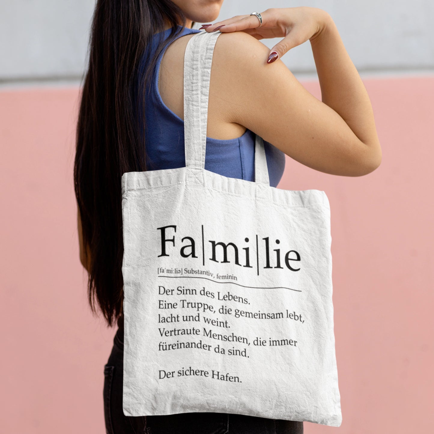 Familie  - Jutebeutel