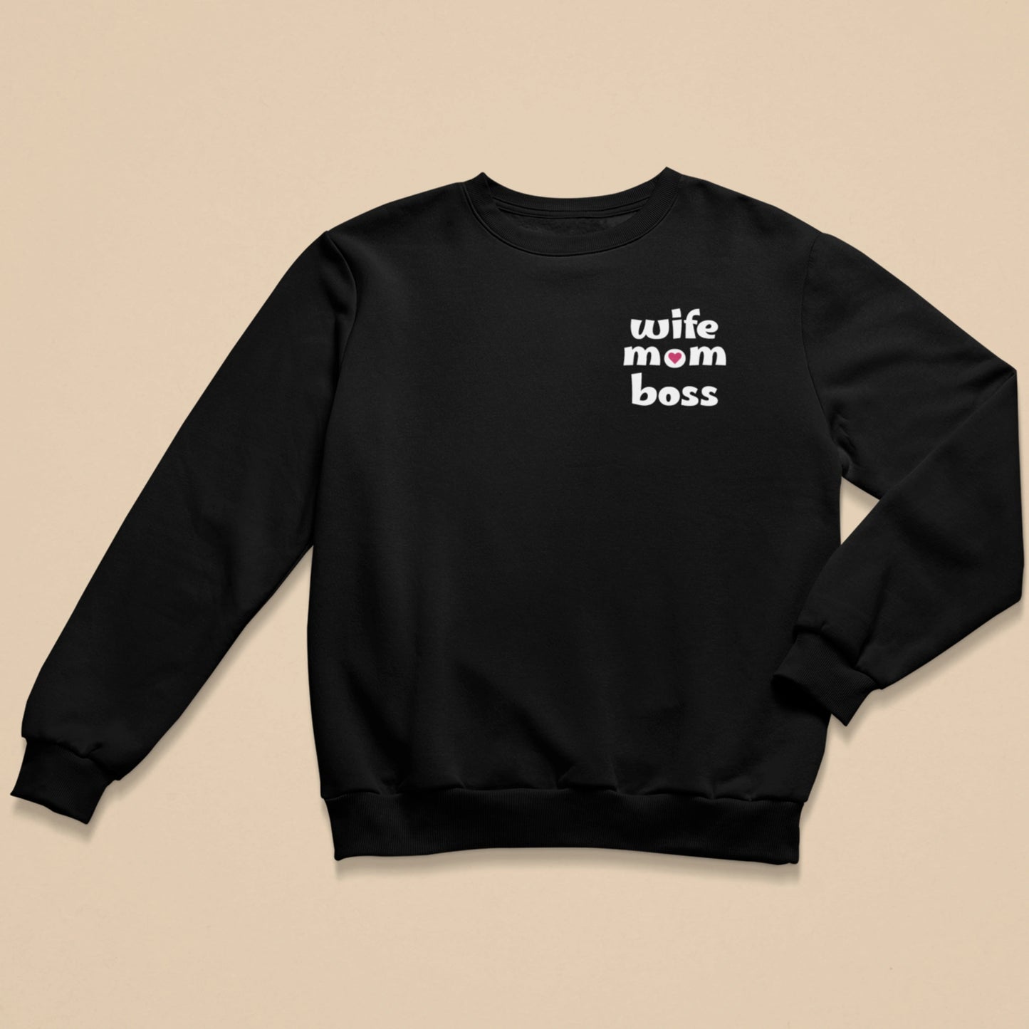 Wife Mom Boss mit Herz - Damen Sweatshirt