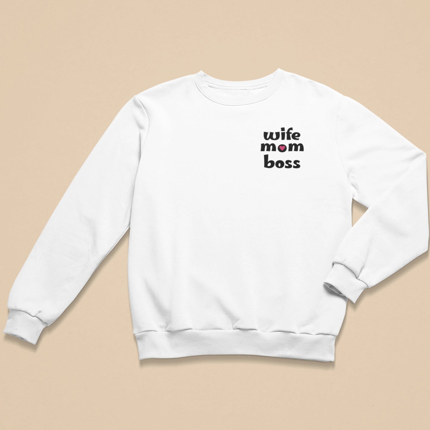 Wife Mom Boss mit Herz - Damen Sweatshirt