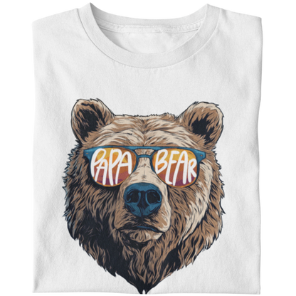 T-Shirt Set Papa & Kind | Papa & Baby Bear | Weiß