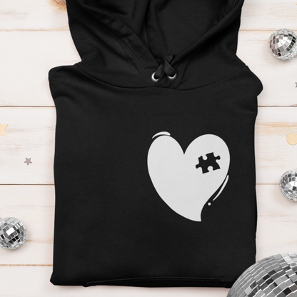 Herz mit Puzzlestück  - Damen Hoodie
