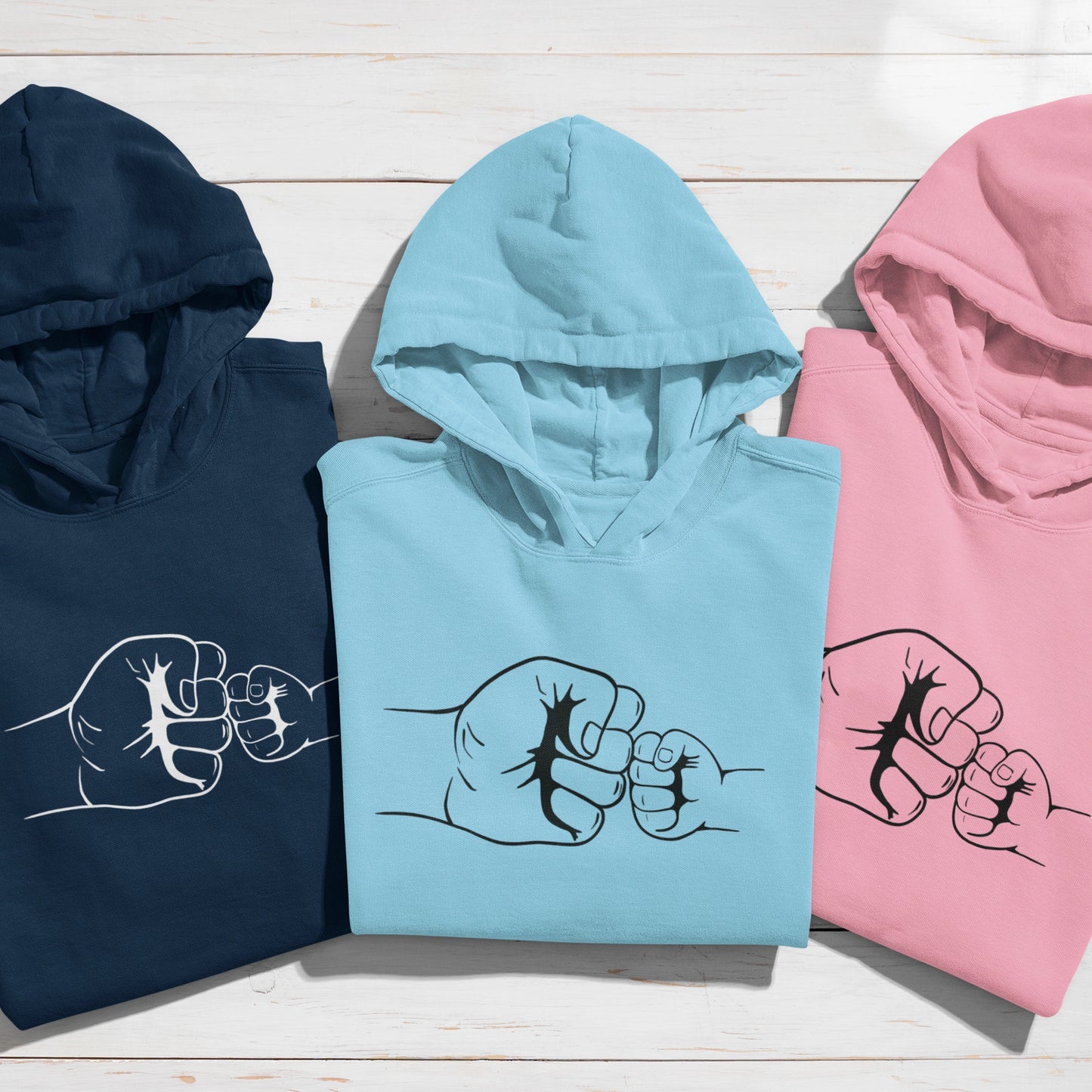 Faustcheck Papa Kind  - Kinder Hoodie