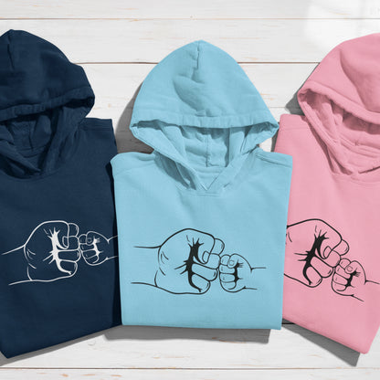 Faustcheck Papa Kind  - Kinder Hoodie