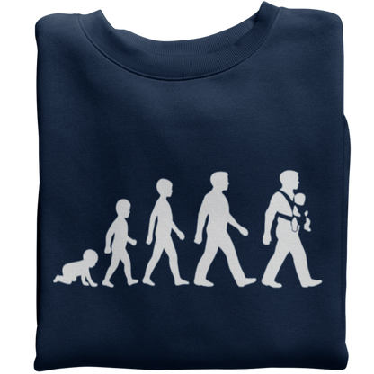 Evolution zum Papa - Herren Sweatshirt