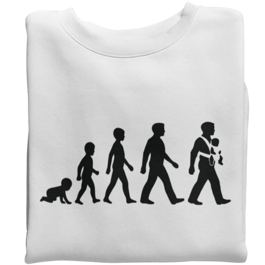 Evolution zum Papa - Herren Sweatshirt