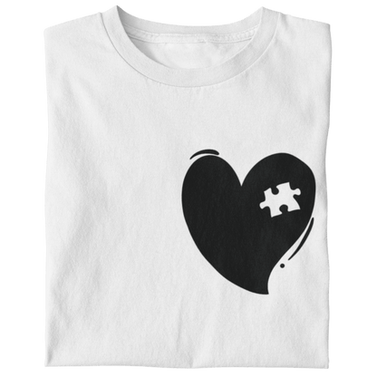 Herz mit Puzzlestück  - Damen T-Shirt