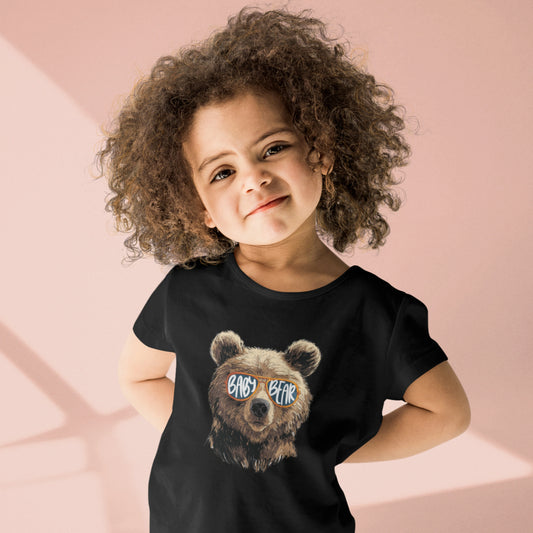 T-Shirt Set Papa & Kind | Papa & Baby Bear | Schwarz
