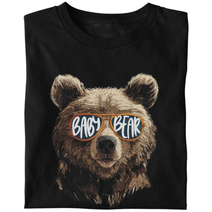 T-Shirt Set Papa & Kind | Papa & Baby Bear | Schwarz