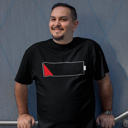 Akku leer  - Herren T-Shirt