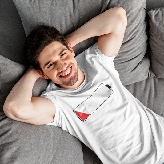 Akku leer  - Herren T-Shirt
