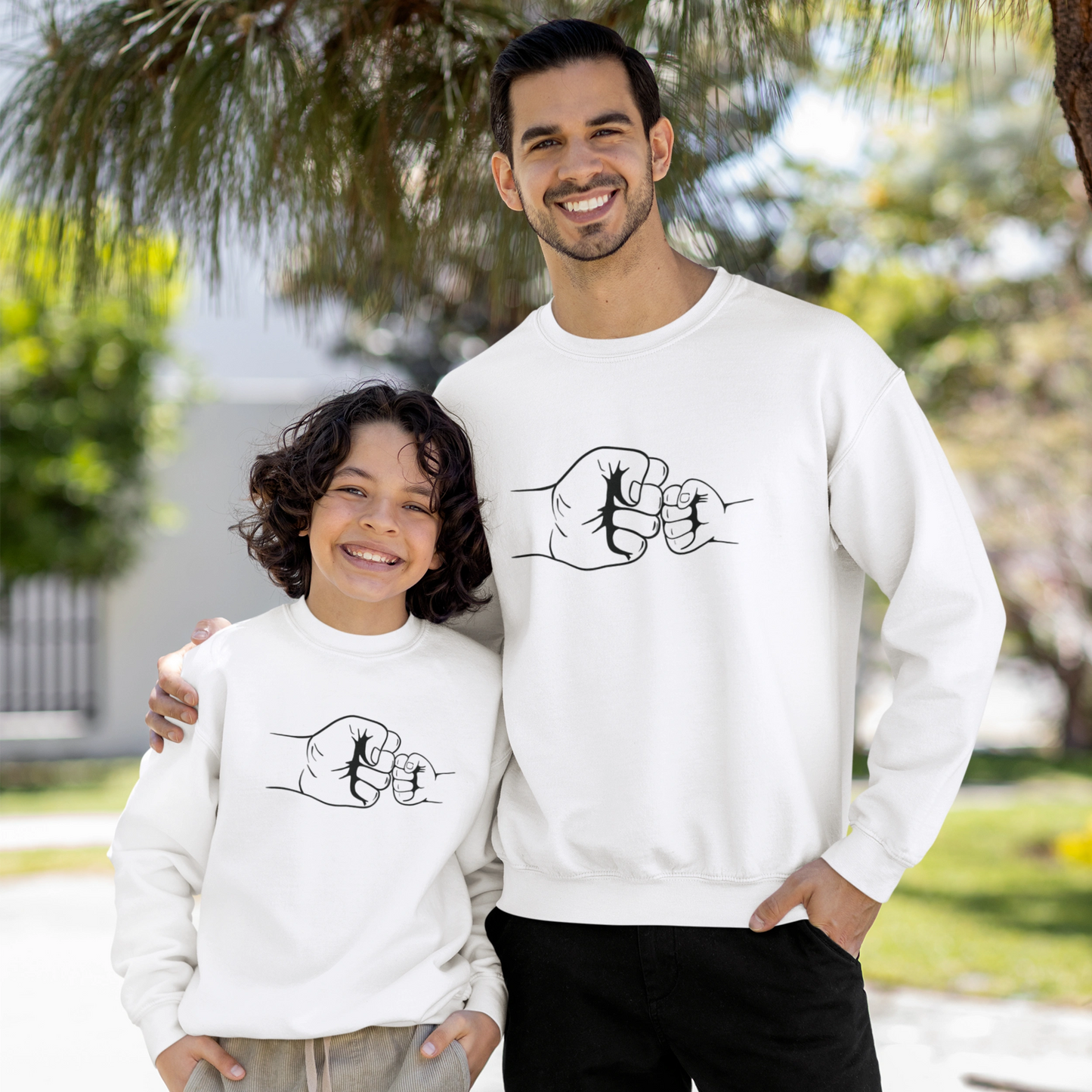 Faustcheck Papa Kind - Herren Sweatshirt