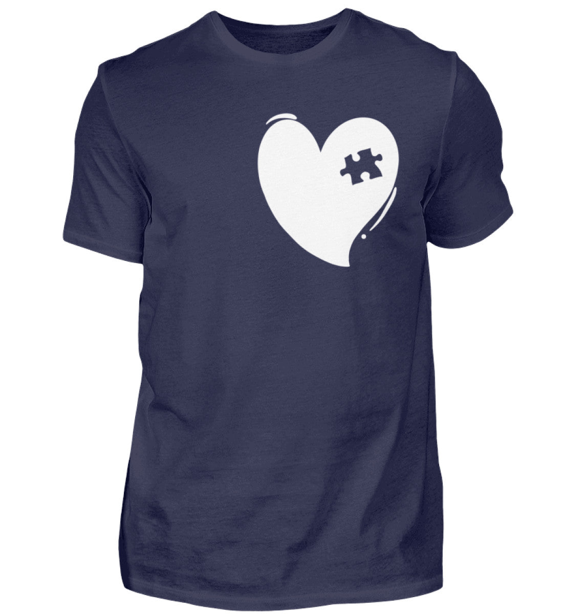 Herz mit Puzzlestück  - Herren T-Shirt